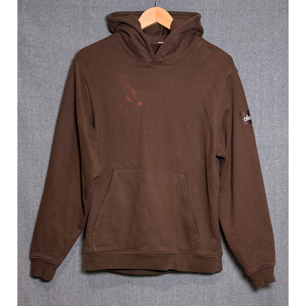 Alo Yoga Accolade Hoodie Espresso Brown Pullover Sweatshirt
